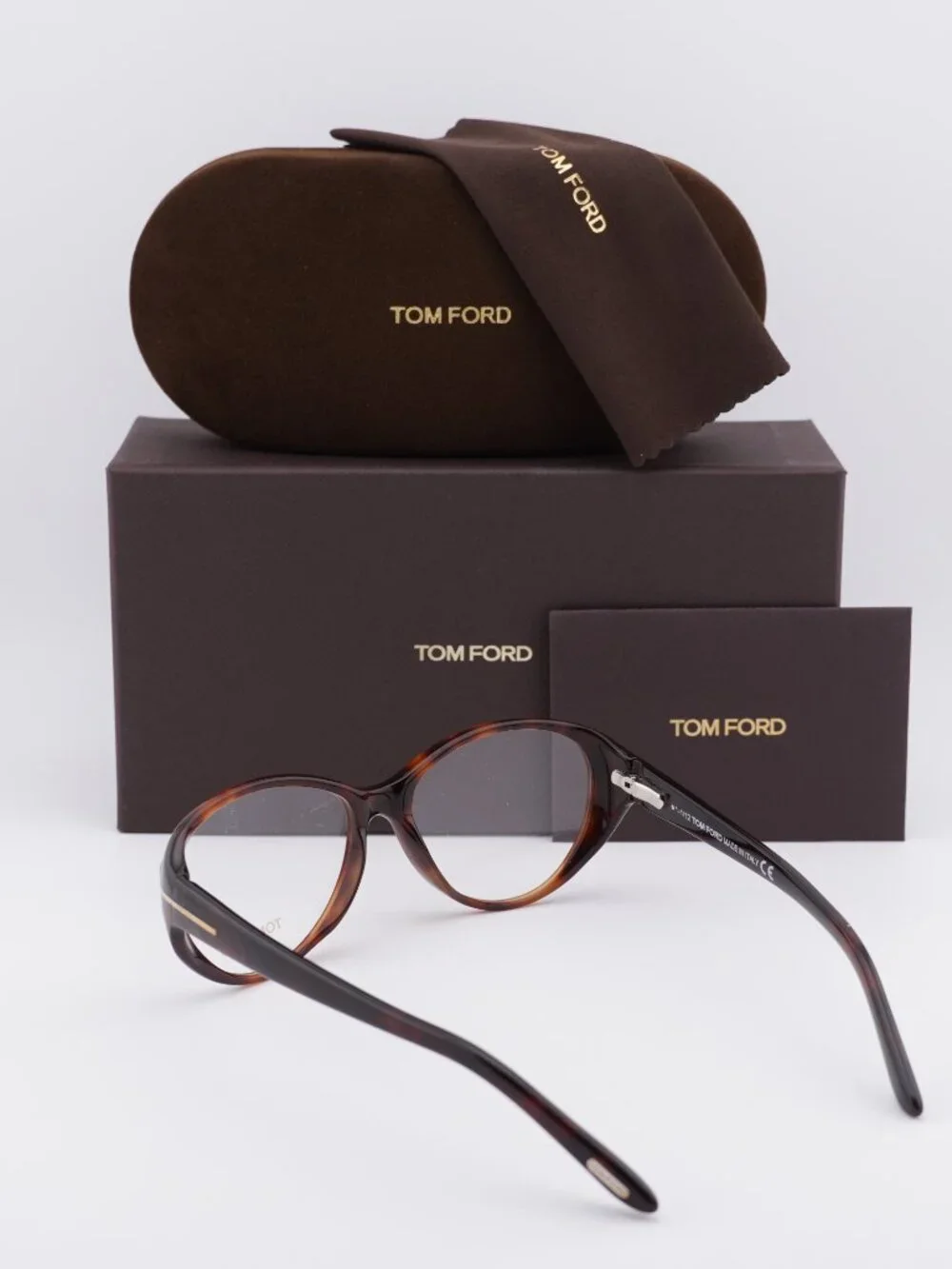 Tom Ford FT5245 052 Oval Eyeglasses - Dark Havana 53mm